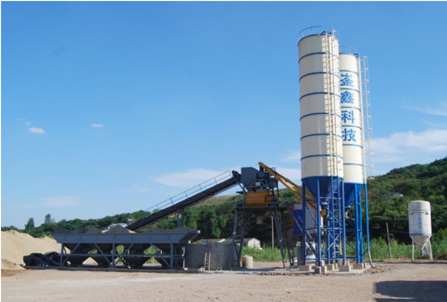Jiuling production line and silos in Zhenjiang
